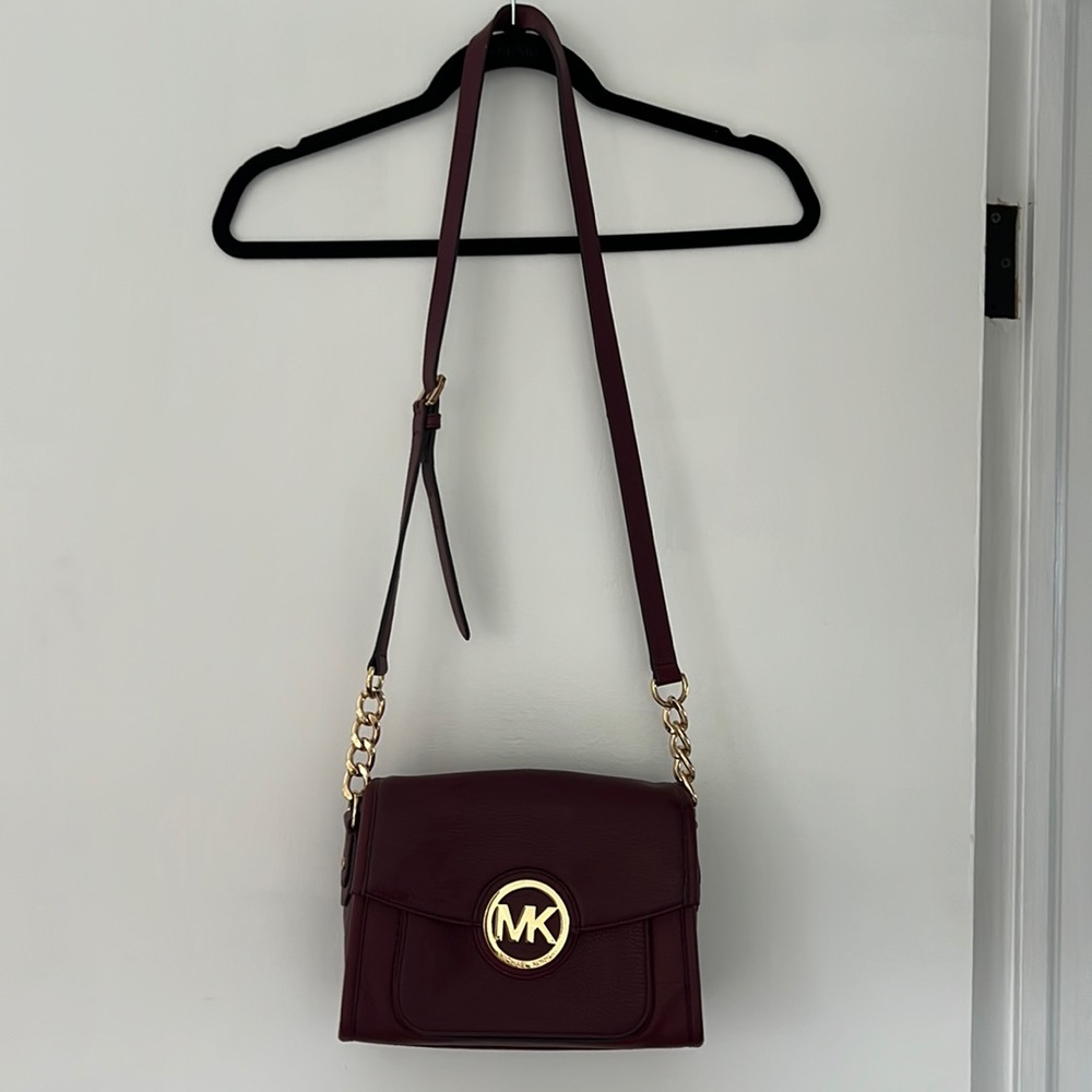 Plum Michael Kors Crossbody Purse